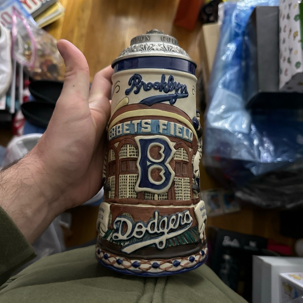 Vintage Brooklyn Dodgers Championship Edition Stein Number 2417